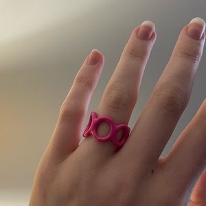 ⭐️2 for $30⭐️ Evryjewels Hot Pink Funky Enamel Ring